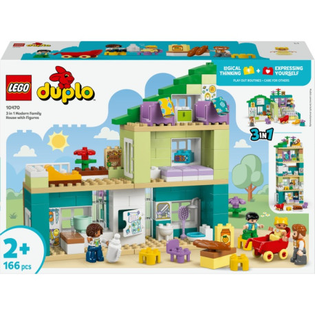 LEGO DUPLO 10470 Moderný rodinný dom 3 v 1 s figúrkami