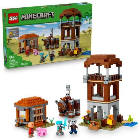 LEGO Minecraft 21278 Základňa plieniteľov a Ničiteľ