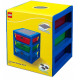 LEGO organizér s tromi zásuvkami - modrá