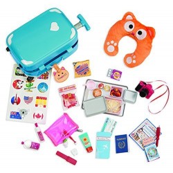 Our Generation Well Travelled Luggage Accessory Set