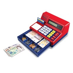 Learning Resources Pretend and Play Calculator Cash Register with UK Play Money
