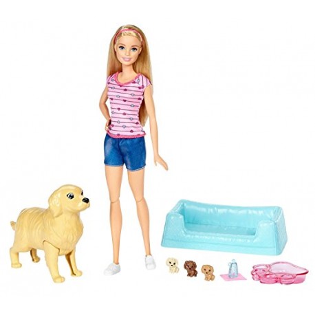 Barbie FBN17 Newborn Pups and Doll