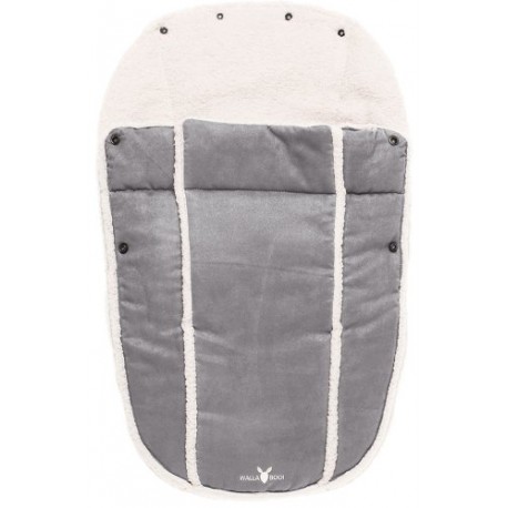 Wallaboo Footmuff Faux Suede and Soft shearling