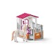 Schleich 42368 Horse Stall with Lusitano Mare Figure Set