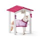 Schleich 42368 Horse Stall with Lusitano Mare Figure Set