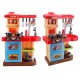 deAO Toddler Kitchen Playset My Little Chef With 30 Accessories Role Playing Game in RED