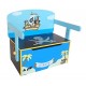 Kiddi Style Children's Pirate Wooden Convertible Toy Box, 63 x 34 x 57 cm