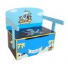 Kiddi Style Children's Pirate Wooden Convertible Toy Box, 63 x 34 x 57 cm