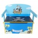 Kiddi Style Children's Pirate Wooden Convertible Toy Box, 63 x 34 x 57 cm