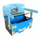 Kiddi Style Children's Pirate Wooden Convertible Toy Box, 63 x 34 x 57 cm