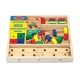 Melissa & Doug Wooden Construction Building Set in a Box (48 pcs)