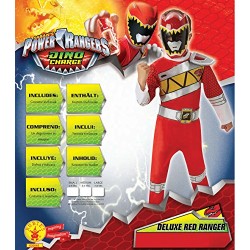 Rubie's Official Child's Power Rangers Dino Charge Deluxe Red Ranger