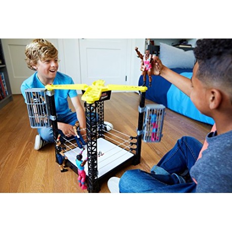 WWE FFH41 Tough Talkers Championship Takedown Ring Playset