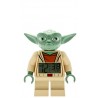 LEGO Star Wars Yoda Kids Minifigure Light Up Alarm Clock | green/brown | plastic | 7 inches tall | LCD display | boy girl | offi