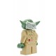 LEGO Star Wars Yoda Kids Minifigure Light Up Alarm Clock | green/brown | plastic | 7 inches tall | LCD display | boy girl | offi