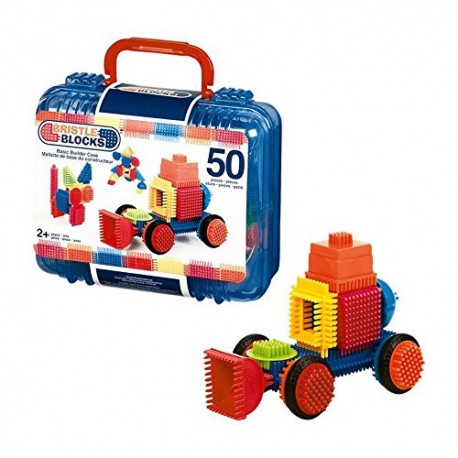 Bristle block 50 piece Basic builder case with handle