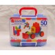 Bristle block 50 piece Basic builder case with handle