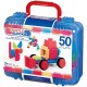 Bristle block 50 piece Basic builder case with handle
