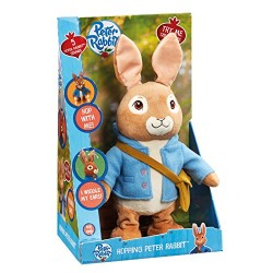 Peter Rabbit PO1438 Talking and Hopping Peter Rabbit Plush Toy