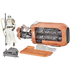 STAR WARS The Black Series Rey’s Speeder Jakku Figure