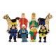 Melissa & Doug Castle Poseable Wooden Doll Set (8 pcs) for Castle and Doll's House (8