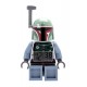 LEGO Star Wars Boba Fett Kids Minifigure Light Up Alarm Clock | green/blue | plastic | 9.5 inches tall | LCD display | boy girl 
