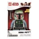 LEGO Star Wars Boba Fett Kids Minifigure Light Up Alarm Clock | green/blue | plastic | 9.5 inches tall | LCD display | boy girl 