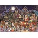 Falcon de luxe 11182 Santa's Christmas Helpers Jigsaw Puzzles in One Box, 2 x 1000
