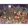 Falcon de luxe 11182 Santa's Christmas Helpers Jigsaw Puzzles in One Box, 2 x 1000