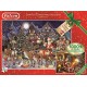 Falcon de luxe 11182 Santa's Christmas Helpers Jigsaw Puzzles in One Box, 2 x 1000