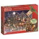 Falcon de luxe 11182 Santa's Christmas Helpers Jigsaw Puzzles in One Box, 2 x 1000