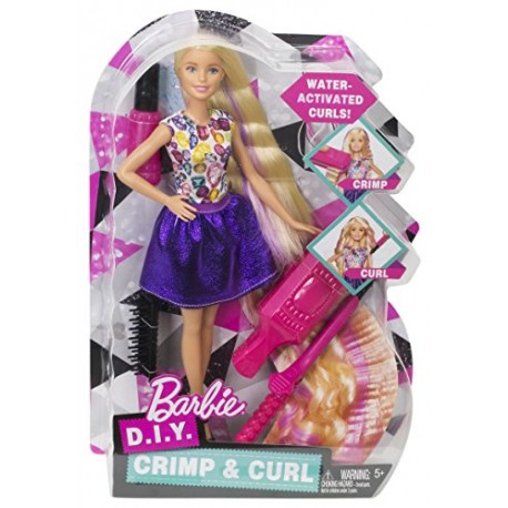 Barbie DWK49 Crimp and Curl Doll