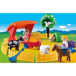 Playmobil 6963 1.2.3 Petting Zoo with Many Animals