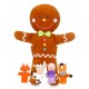 Gingerbread Man Hand and Finger Puppet Set