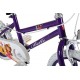 Sonic Belle Girls' Kids Bike Purple 1 speed colour cordinated spoked wheels fully enclosed chainguard and easy reach brakes