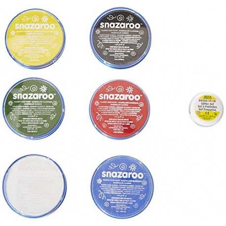 Snazaroo Face and Body Paint Mini Starter Kit, 14 Pieces