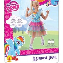 Rubie's Official Rainbow Dash My Little Pony Fancy Dress Girls Cartoon Childs Kids Costume Outfit