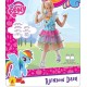 Rubie's Official Rainbow Dash My Little Pony Fancy Dress Girls Cartoon Childs Kids Costume Outfit