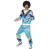 Smiffy's Adult Men's 80's Height of Fashion Shell Suit Costume, Jacket and Trousers, Back to the 80's, Serious Fun, Size