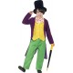 Smiffy's Children's Roald Dahl Boy's Willy Wonka Costume, Top, Trousers, Bow Tie, Hat & Cane, Roald Dahl, Size