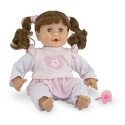 Melissa & Doug Mine to Love Brianna 30 centimetre Soft Body Baby Doll with Hair and Outfit