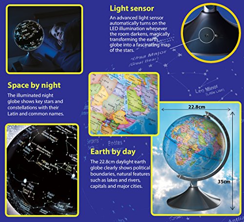 Brainstorm Toys 2 in 1 Globe Earth and Constellations