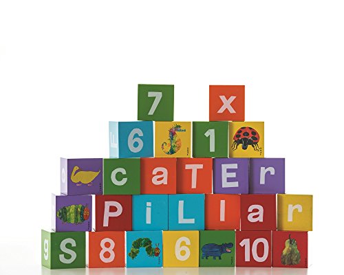 The Very Hungry Caterpillar Wooden Alphabet blocks. By Rainbow Designs