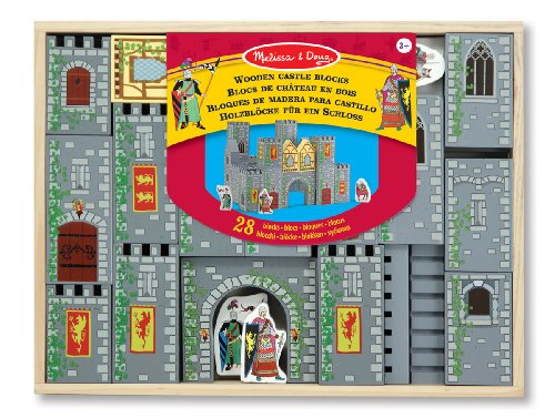 Melissa & Doug Wooden Castle Blocks