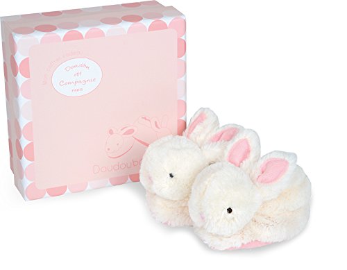 Doudou et Compagnie DC1308 Pink Lapin Bonbon Botties with Rattle (0