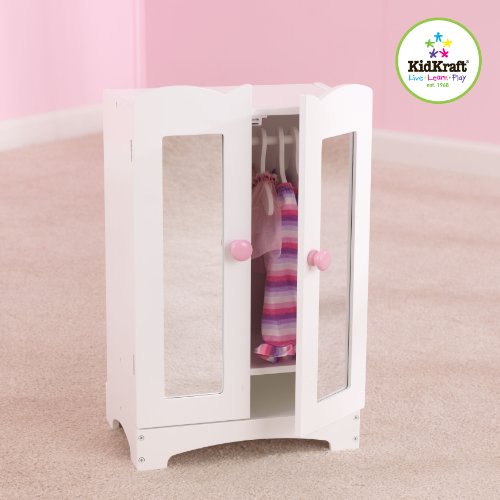 KidKraft Wooden Doll Furniture Lil' Doll Armoire KidKraft Wooden Doll Furniture Lil' Doll Armoire