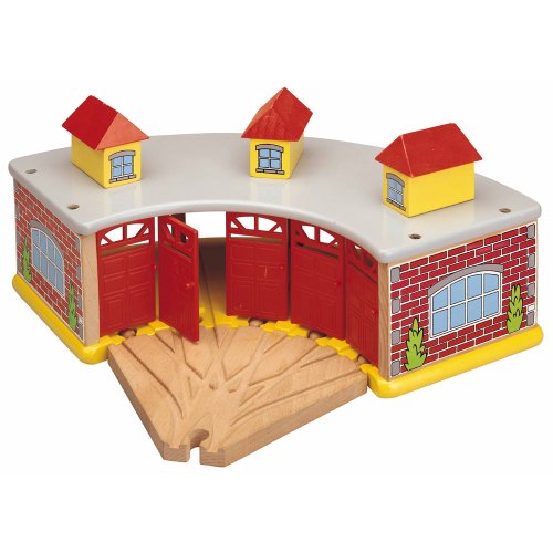 Toys For Play The Big Train Round House with 5