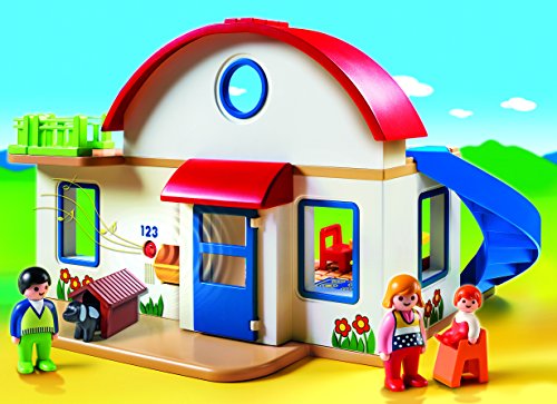 Playmobil 6784 1.2.3 Suburban Home with Working Door Bell and Toilet Flush