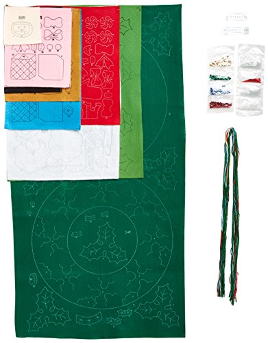 Bucilla Christmas Toys Wreath Felt Applique Kit