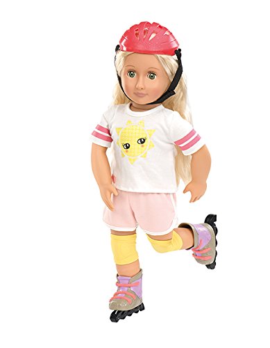 Our Generation Roll With It Doll Outfit Skates and Helmet